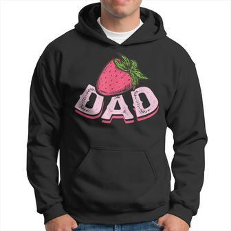 Strawberry Papa Strawberry Fruit Lover Strawberry Fathers Day Hoodie - Monsterry DE
