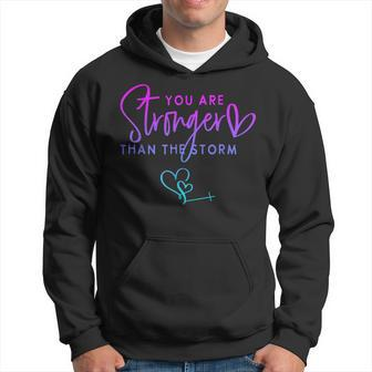 You Are Stronger Than The Storm Christian Hoodie - Thegiftio UK