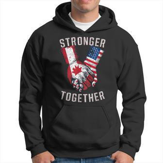 Stronger Together Canada Day Usa Couples Hoodie - Monsterry DE
