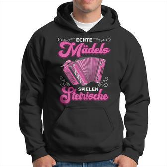 Styrian Harmonica Squeeze Echte Mäds Spiel Real M Hoodie - Seseable