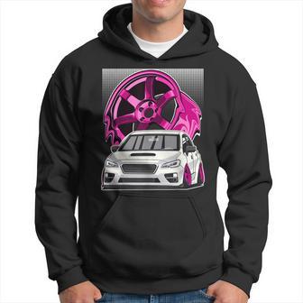 Subie Va Jdm Stance Car Wheel Boxer Motor Racing Graphic Hoodie - Monsterry DE