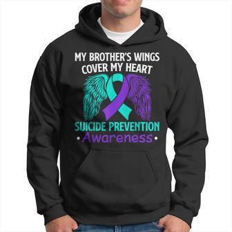 Suicide Prevention Awareness My Brother's Cover My Heart Hoodie - Monsterry