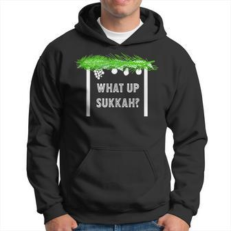 What Up Sukkah Happy Sukkot Four Species Lulav Jewish Hoodie - Monsterry UK