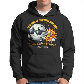 The Sun Is Getting Mooned Eclipse April 2024 Hoodie | Mazezy