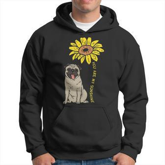 Sunflower Sunshine Pug Cute Animal Pet Dog Hoodie | Mazezy