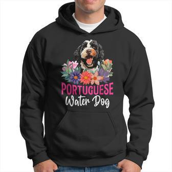Sunset Retro Portuguese Water Dog Pet Paw Hoodie | Mazezy AU