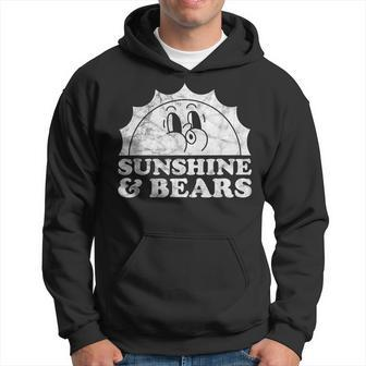 Sunshine And Bears Retro Vintage Sun Bear Hoodie - Monsterry CA