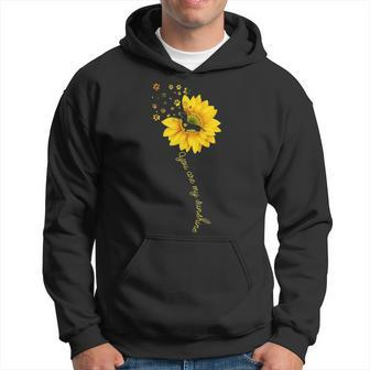 You Are My Sunshine Half Sunflower Dachshund Dog Hoodie | Mazezy
