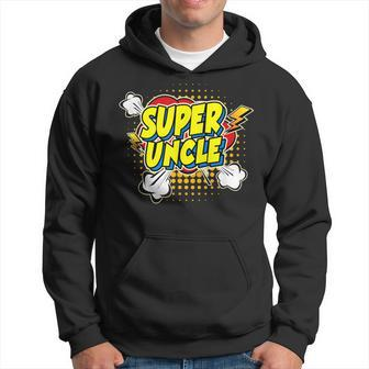 Super Awesome Matching Superhero Uncle Hoodie - Seseable