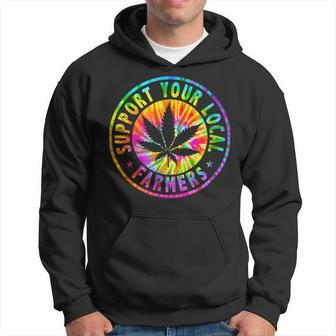 Support Your Local Weed Farmers Cannabis Marijuana Grower Hoodie - Seseable