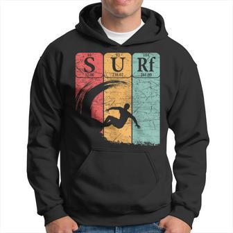 Surf Periodic Table Elements Wave Surfing Vintage Hoodie - Monsterry