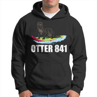 Surfing Otter 841 California Sea Otter 841 Surfer Hoodie | Mazezy