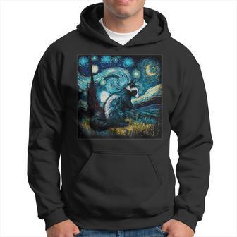 Surrealism Starry Night Skunk Hoodie - Monsterry