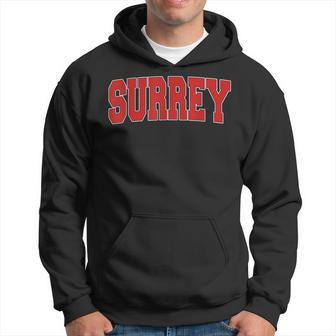 Surrey Canada Varsity Style Vintage Retro Canadian Sports Hoodie - Monsterry AU