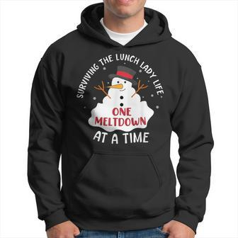 Surviving The Lunch Lady Life One Meltdown At A Time Hoodie - Monsterry DE