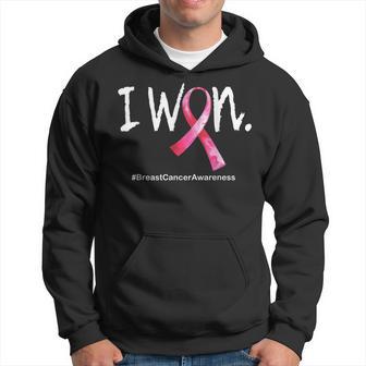Survivor Breast Cancer Awareness I Won Breast Cnacer Hoodie - Thegiftio UK