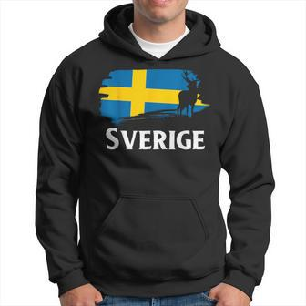 Sweden Sweden Elk Viking Scandinavia Sverige Norden Hoodie - Seseable