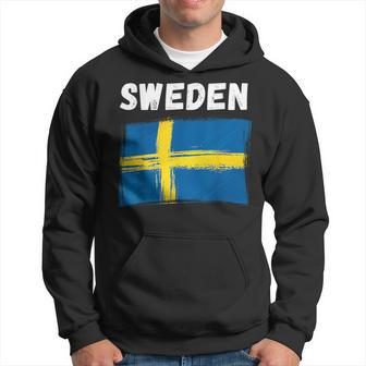 Sweden Flag Holiday Vintage Grunge Swedish Flag Hoodie - Monsterry