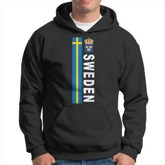 Sweden Soccer-Style Swedish Flag Hoodie - Monsterry