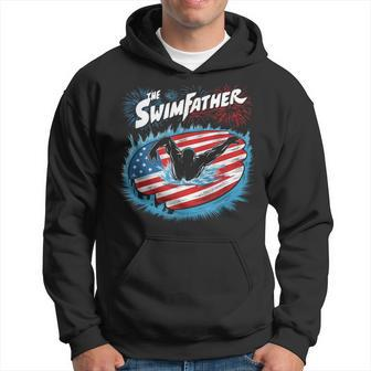 The Swim Father Swimming Dad Father's Day 4Th July Sport Hoodie - Seseable