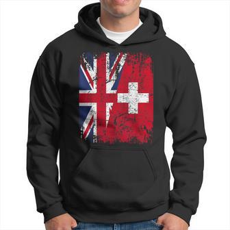 Switzerland Half Britain Uk Friendship Flag Swiss Hoodie - Thegiftio UK