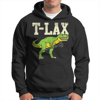 T-Lax T-Rex Lacrosse Dinosaur Lover Lax Player Hoodie - Monsterry UK