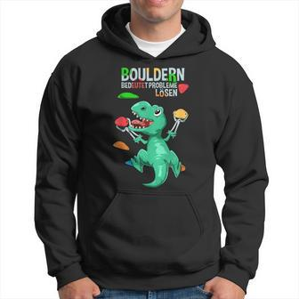 T-Rex Bouldering And Climbing Hoodie - Seseable