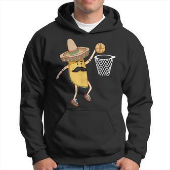 Taco Basketball Slam Dunk Sports Cinco De Mayo Hoodie - Monsterry DE