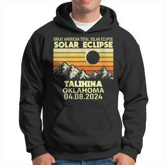 Talihina Oklahoma Total Solar Eclipse 2024 Hoodie - Thegiftio UK