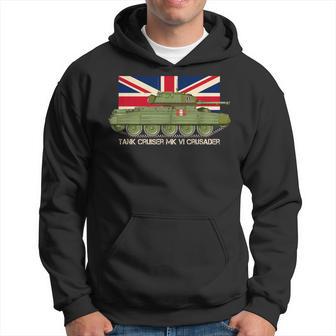 Tank Cruiser Mk Vi Crusader British Ww2 Vintage Uk Flag Hoodie - Thegiftio UK