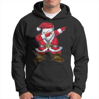 Tanzender Santa Claus Dabbing Weihnachtsmann Weihnachten Hoodie - Seseable