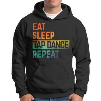 Tap Dance Eat Sleep Repeat Watercolor Hoodie - Monsterry