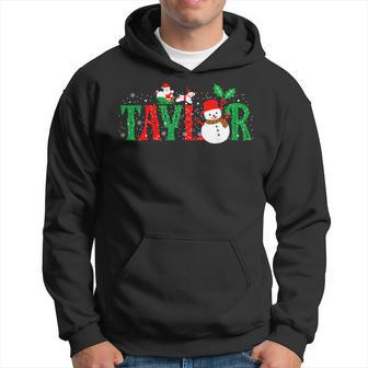 Taylor Santa First Name Christmas Taylor Hoodie - Monsterry DE