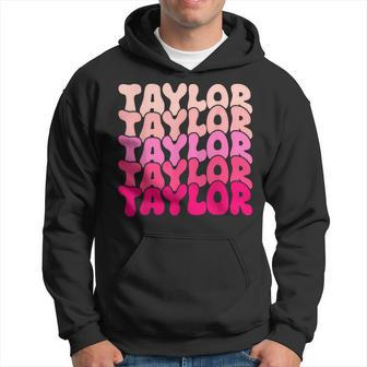 Taylor Vintage Personalized Name I Love Taylor Hoodie - Thegiftio UK