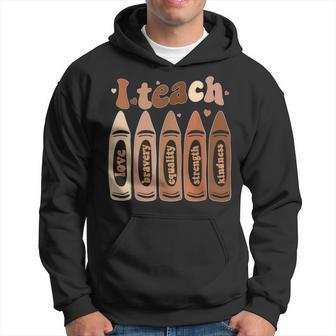 I Teach Black History Month Melanin Afro African Teacher Hoodie - Monsterry AU