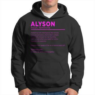 Team Alyson Name Idea For Birthday Family Gatherings Hoodie - Seseable
