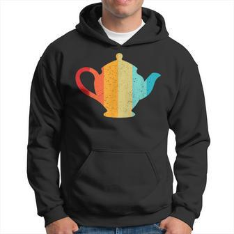Teapot Silhouette Retro Vintage Style 70S 80S Distressed Hoodie - Monsterry