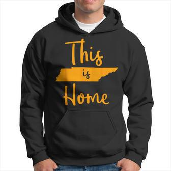 Tennessee State Graphic Orange Tennessee This Is Home Hoodie - Monsterry