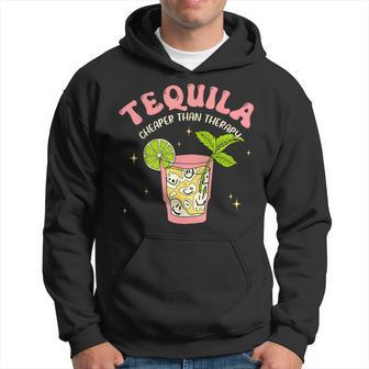 Tequila Cheaper Than A Therapy Drinking Mexican Cinco Women Hoodie | Mazezy