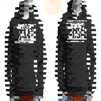Texas Made Lone Star License Plate Hoodie | Mazezy