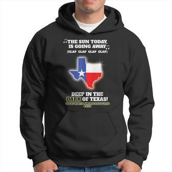 Texas Total Eclipse 2024 Deep In The Dark Of Texas Eclipse Hoodie | Mazezy