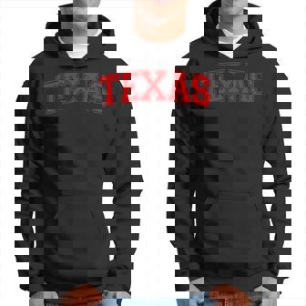 Texas Varsity Style Text Sports Athletic Jersey Style Hoodie - Thegiftio