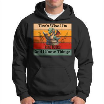 That's What I Do I Read Books And I Know Thing Cut Dragon Hoodie - Thegiftio UK