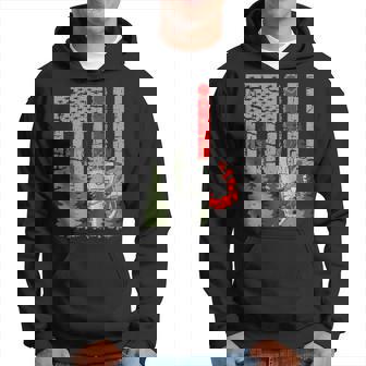 Thin Red Line Chainsaw And Woods Hoodie - Monsterry