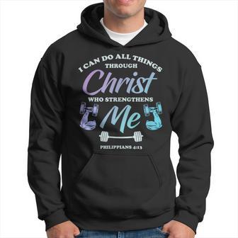 I Can Do All Things Through Christ Philippians Scripture Hoodie - Thegiftio UK