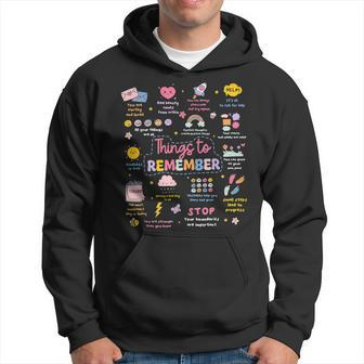 Things To Remember Mental Health Awareness Brain Illness Hoodie | Mazezy CA
