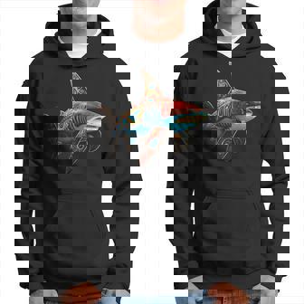 Tiburón Geométrico Animal Anime Arte Abstracto Sudadera - Regaloses