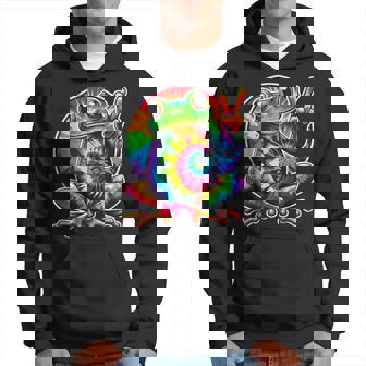 Tie-Dye Frog Animal Peace Sign Hippie Hoodie | Mazezy