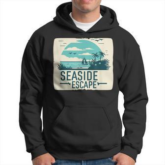 Tolle Flucht Am Meer Mit Segelboot-Kostüm Hoodie - Seseable