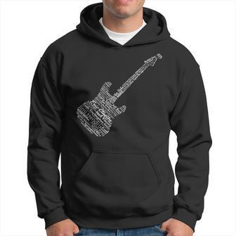 Top Rock And Blues Guitar Legends Name Hoodie - Seseable